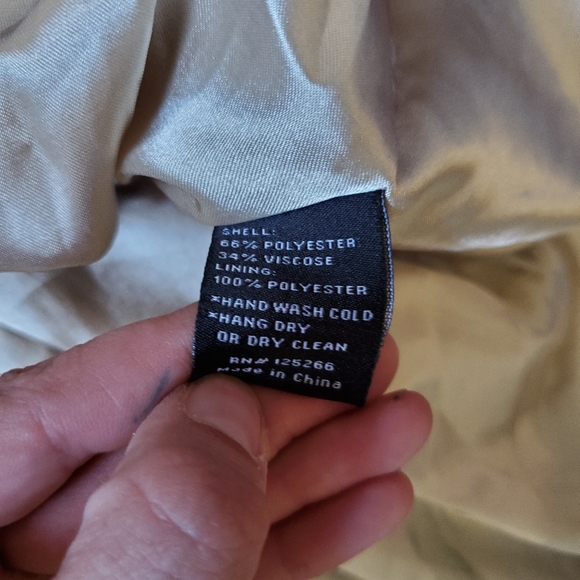 dear creatures Tan and Navy Blue Dress Small - Picture 10 of 12